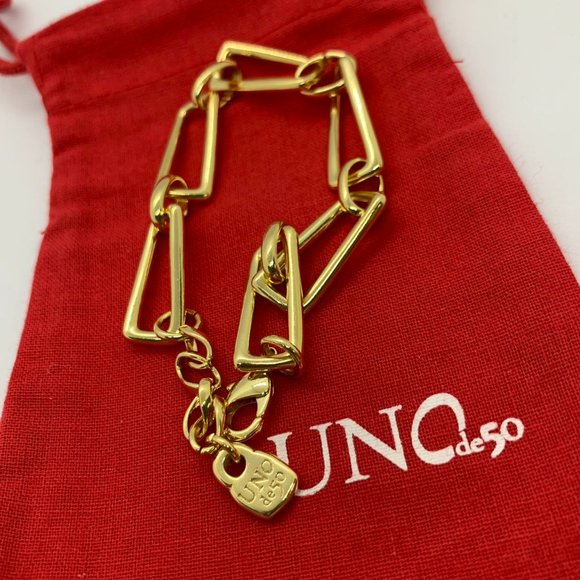 Uno de 50 Indestructible Bracelet GALAXY gold-plated medium-sized - Picture 6 of 7